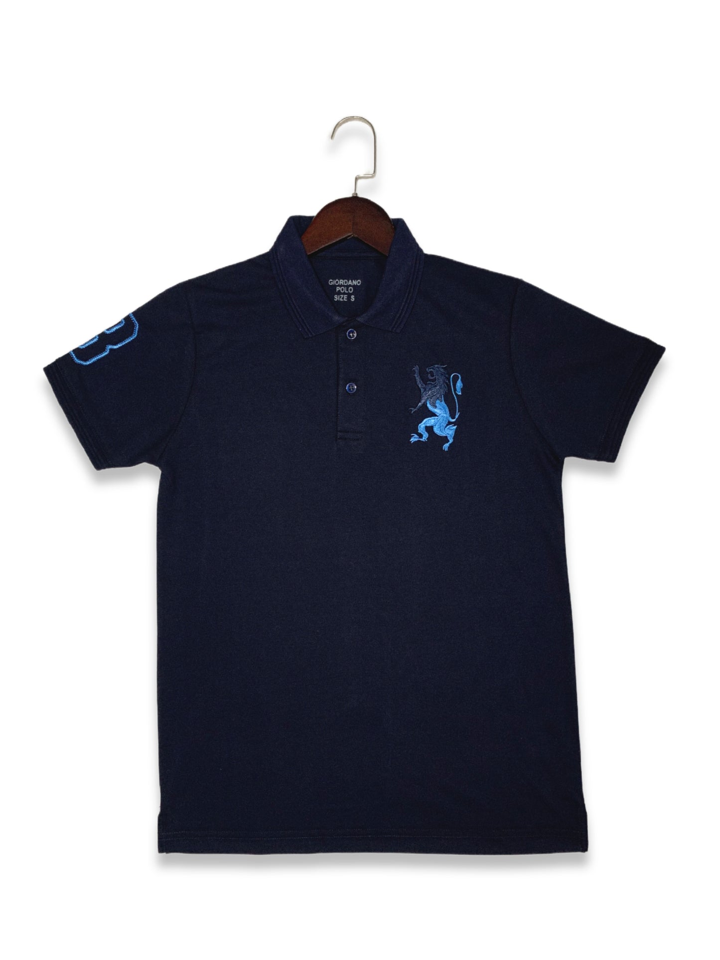 3D Embroidered Lion Design Polo's